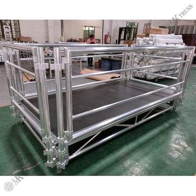 Portable Outdoor Concert Stages with Adjustable Height and 750kg/m2 Load Capacity