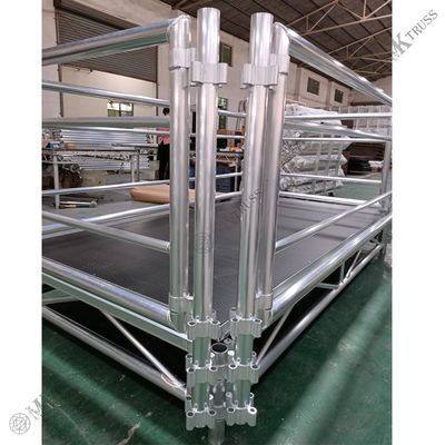 Portable Outdoor Concert Stages with Adjustable Height and 750kg/m2 Load Capacity