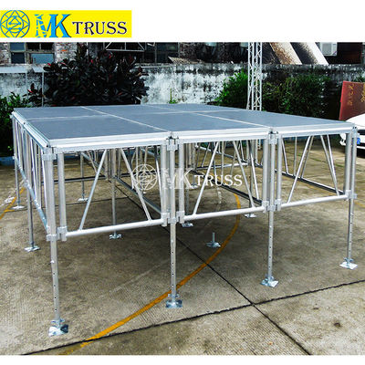 Portable Outdoor Concert Stages with Adjustable Height and 750kg/m2 Load Capacity